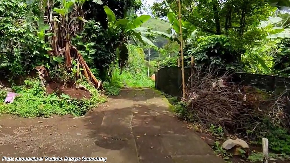 Akses jalan Kampung Nanggela Desa Cibunar