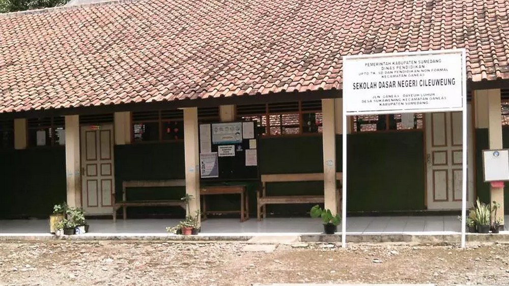 Bangunan sekolah SD Negeri Cileuweung Kecamatan Ganeas