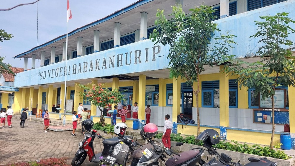 Bangunan sekolah SD Negeri Babakanhurip Sumedang Utara