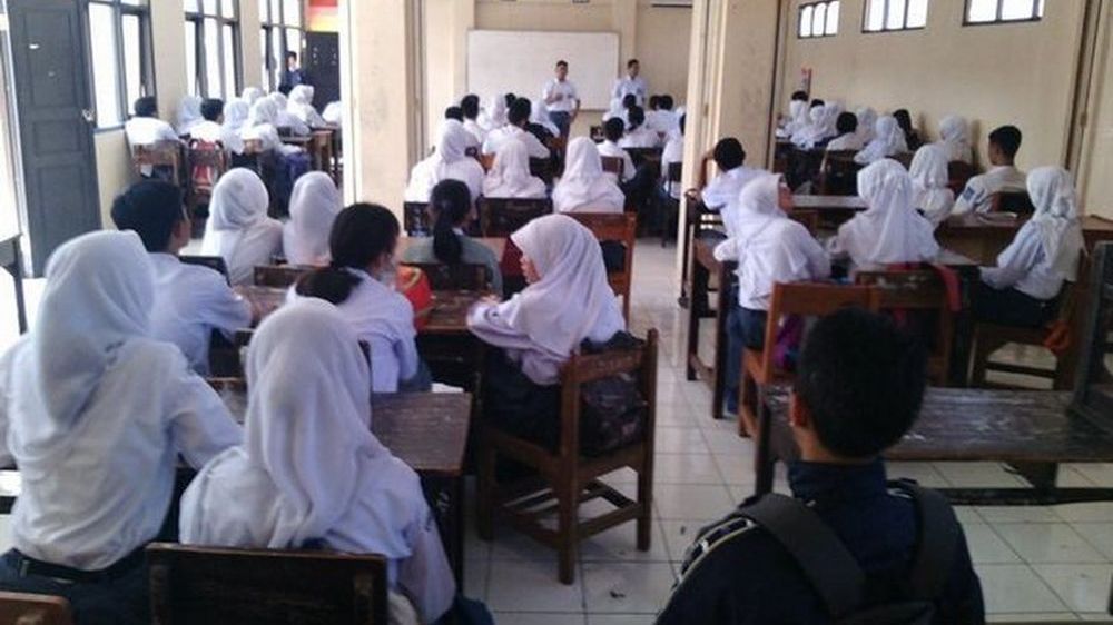 Salah satu kegiatan siswa (foto: twitter)