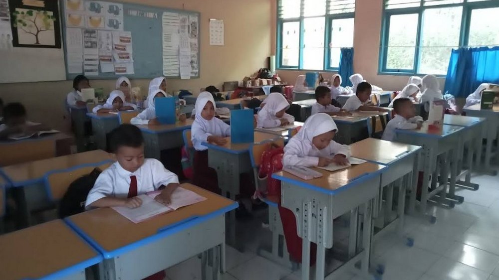 Kegiatan kelas SD Negeri Cisalak IV Kecamatan Cisarua