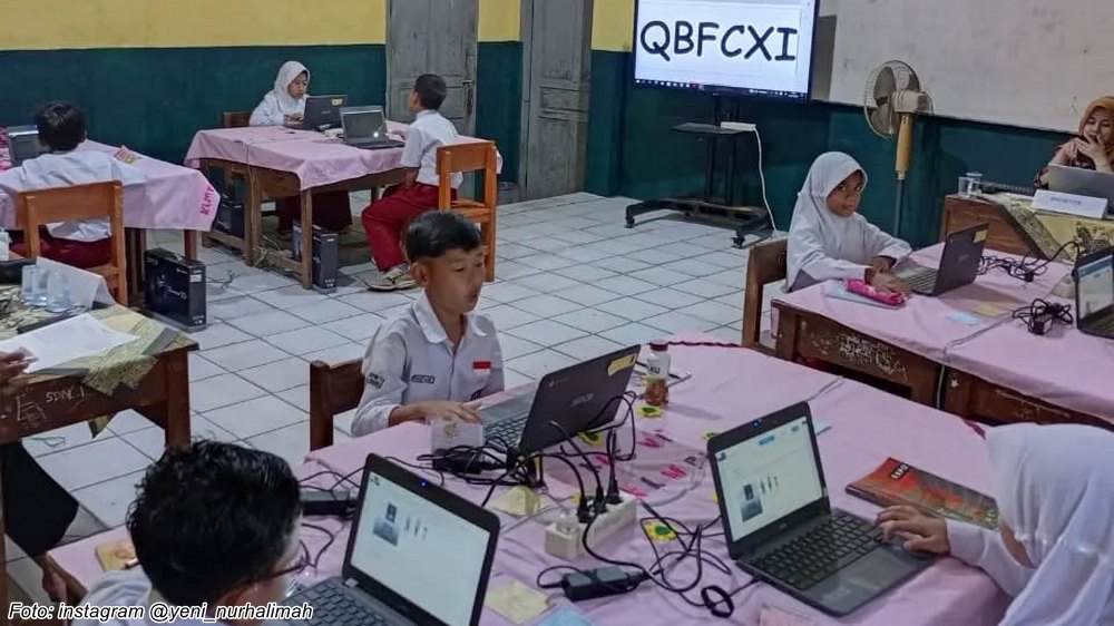 Kegiatan kelas SD Negeri Bunter I Kecamatan Cimanggung