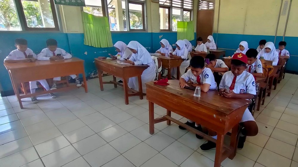 Kegiatan kelas SD Negeri Margamukti Kecamatan Cimalaka