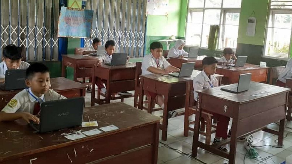 Kegiatan kelas SD Negeri Kadujajar III Tanjungkerta