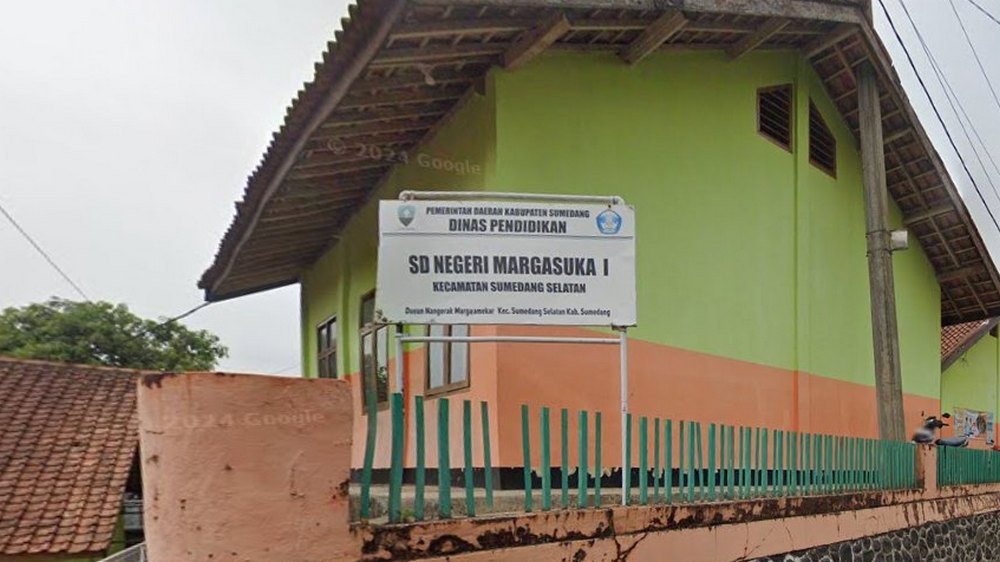 Papan nama SD Negeri Margasuka I Sumedang Selatan