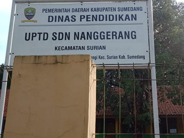 Papan nama SD Negeri Nanggerang