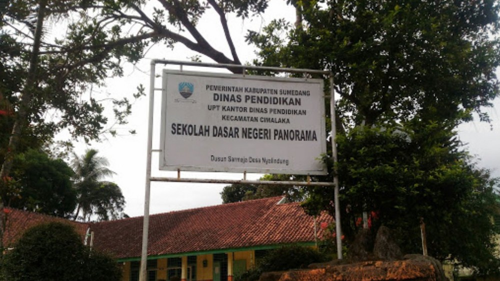 Papan nama SD Negeri Panorama Kecamatan Cimalaka