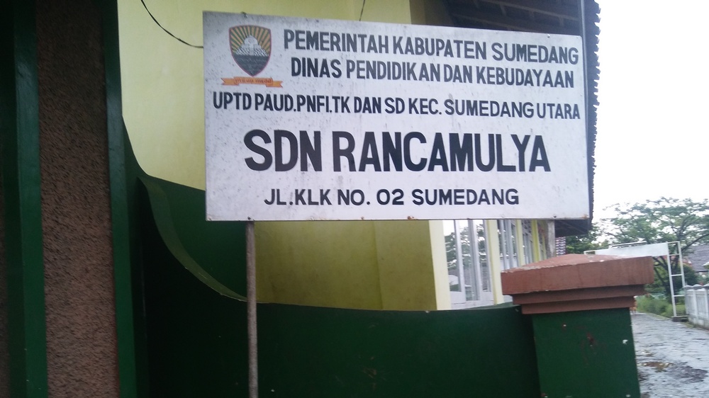 Papan nama SD Negeri Rancamulya