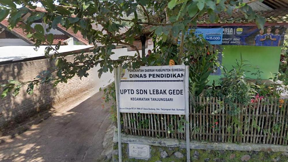 Papan nama SD Negeri Lebakgede Kecamatan Tanjungsari