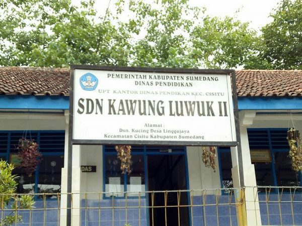 Papan nama SD Negeri Kawungluwuk II