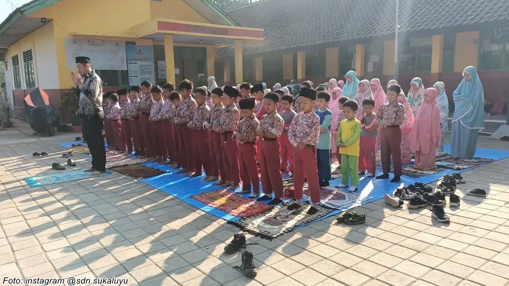 Pembiasaan di SD Negeri Sukaluyu Sumedang Utara