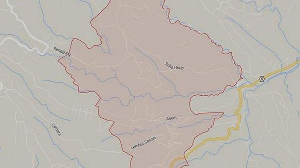 Peta wilayah Desa Cijeruk (gambar: Goole Maps)