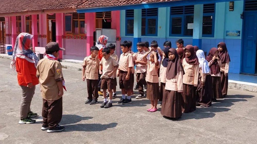 Kegiatan Pramuka SD Negeri Baginda I Kecamatan Sumedang Selatan