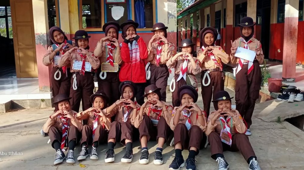 Kegiatan pramuka SD Negeri Cupuwangi Kecamatan Rancakalong