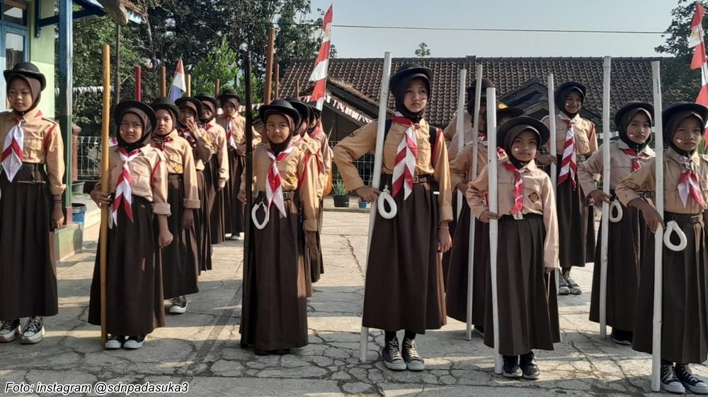 Kegiatan Pramuka SD Negeri Padasuka III Sumedang Utara