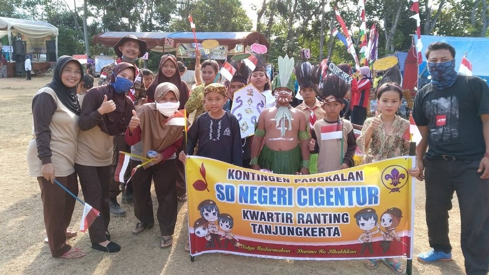 Kegiatan pramuka SD Negeri CIgentur Tanjungkerta