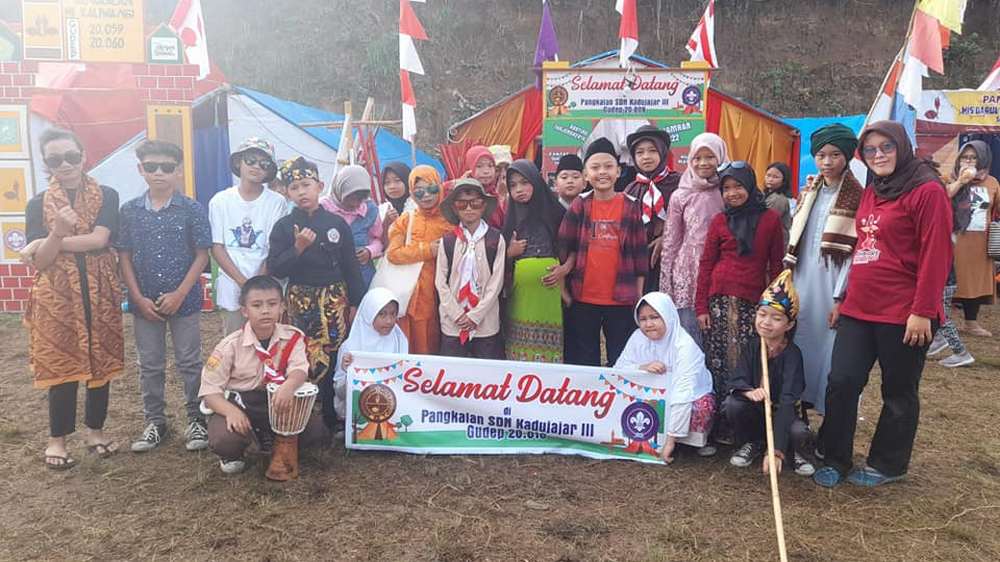 Kegiatan Pramuka SD Negeri Kadujajar III Tanjungkerta
