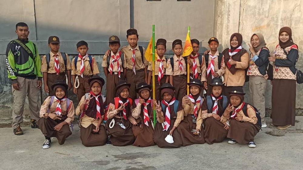 Kegiatan pramuka SD Negeri Cigobang Kecamatan Ganeas
