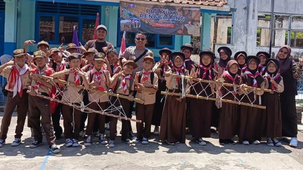 Kegiatan pramuka SD Negeri Malati Sumedang Selatan