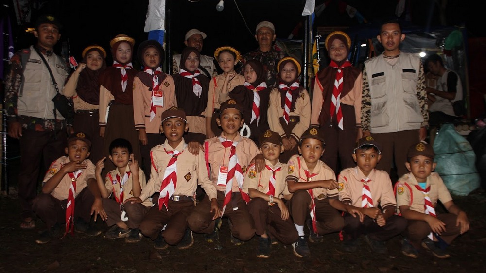 Kegiatan pramuka SD Negeri Cimanggung III Kecamatan Cimanggung