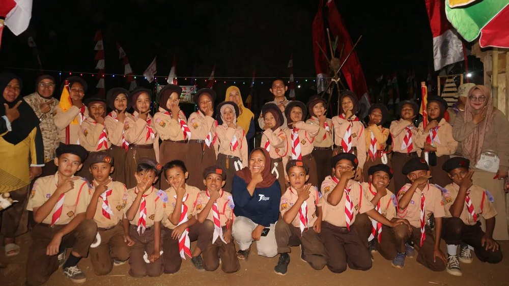 Kegiatan pramuka SD Negeri Hegarmanah Kecamatan Tanjungsari