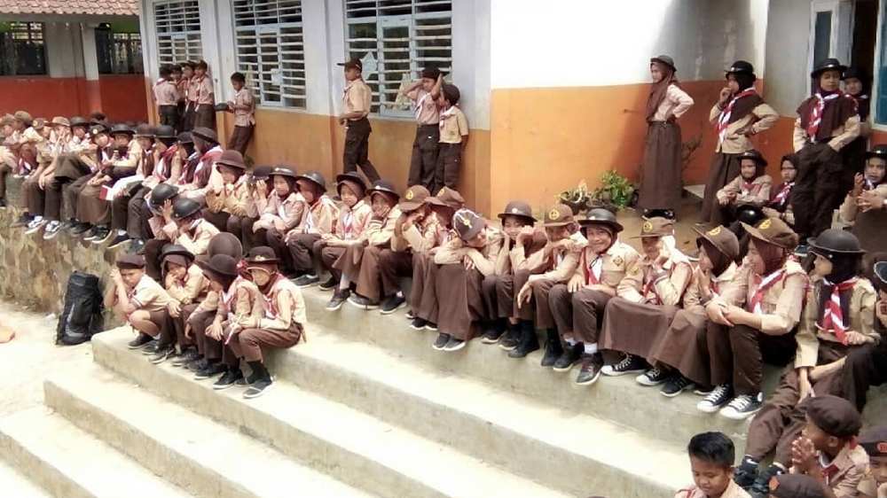 Kegiatan pramuka SD Negeri Cikandang Kecamatan Tanjungsari