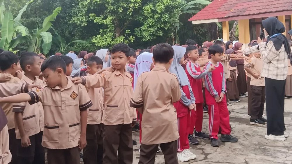 Kegiatan pramuka  SD Negeri Karanglayung Kecamatan Tanjungsari
