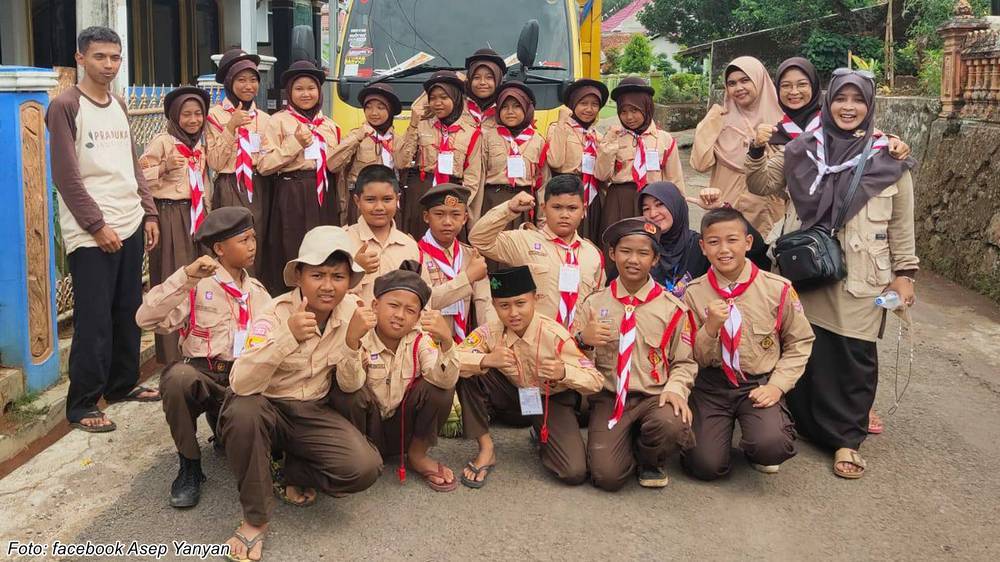 Kegiatan pramuka SD Negeri Margaasih