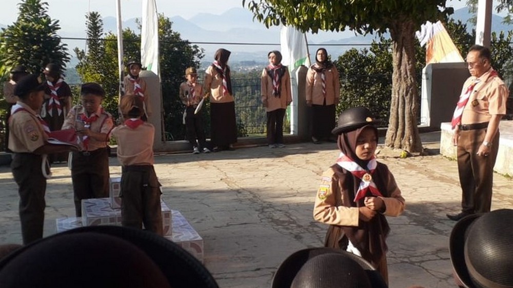 Pramuka di SD Negeri Sukawangi Kecamatan Pamulihan
