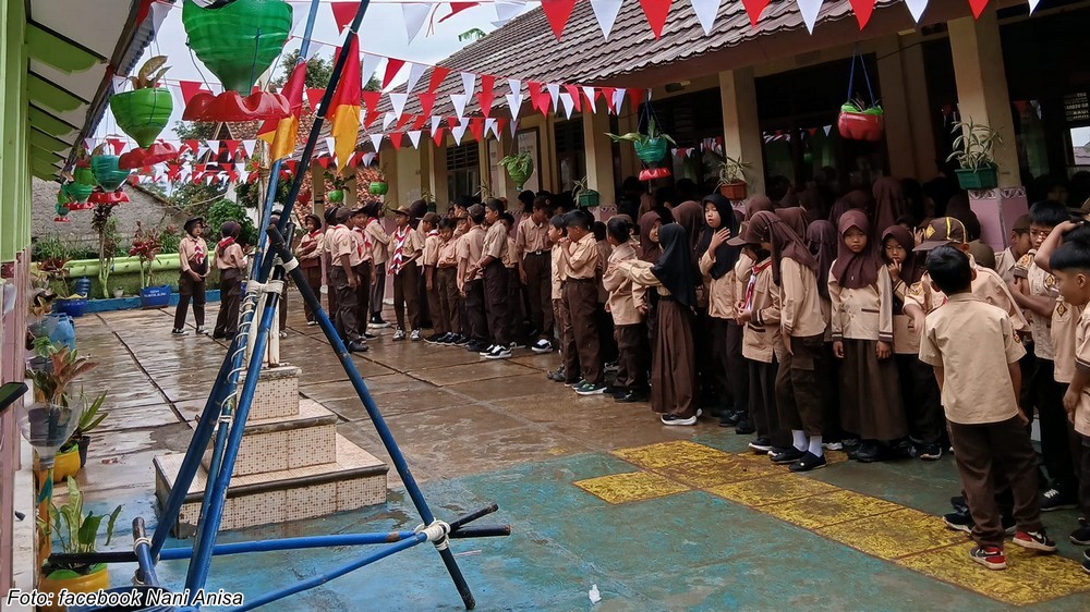 Kegiatan Pramuka SD Negeri Sukalilah Kecamatan Pamulihan