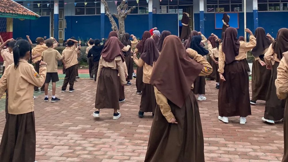 Kegiatan pramuka SD Negeri Babakan Sumedang Selatan