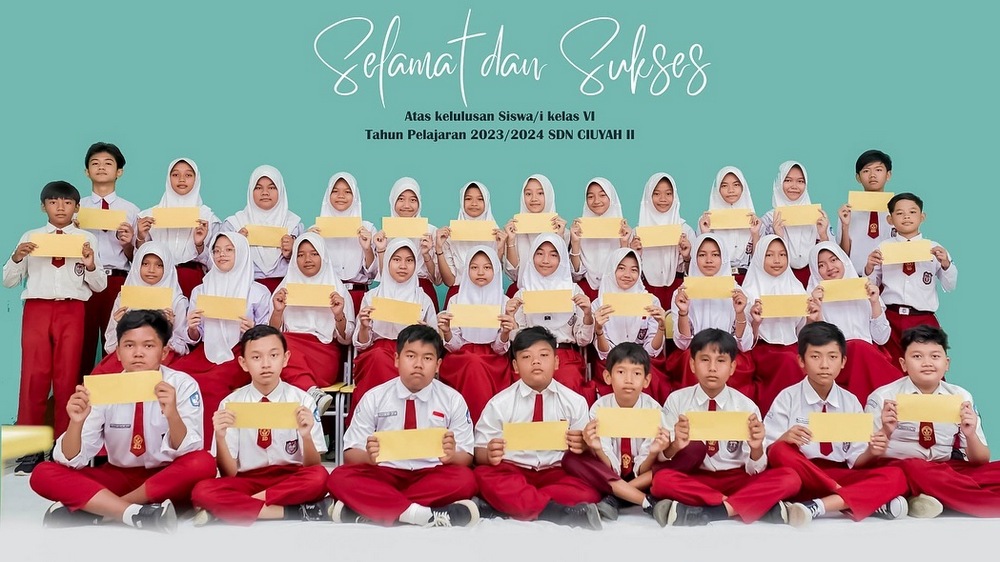 Sebagian siswa SD Negeri Ciuyah II Kecamatan Cisarua
