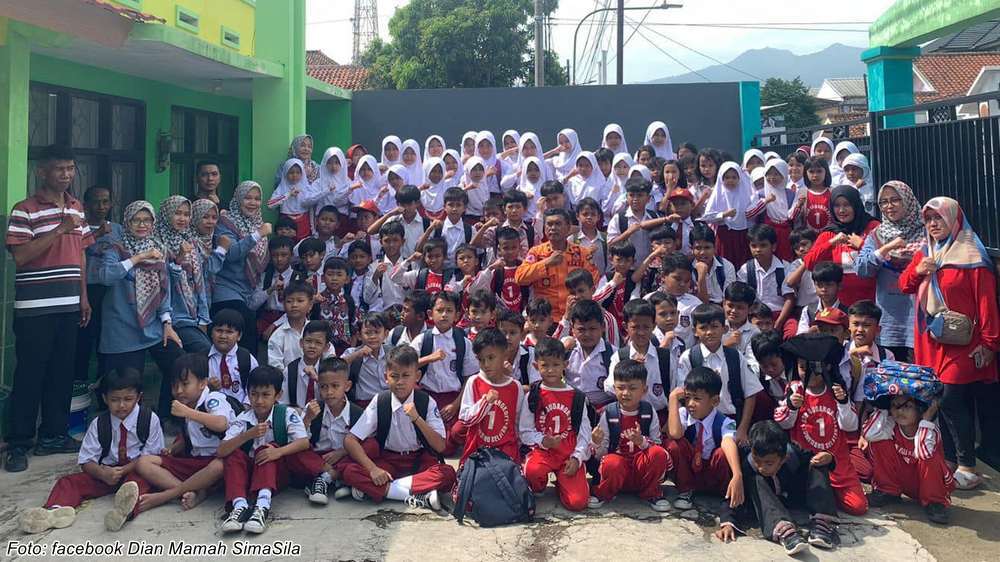 Sebagian siswa SD Negeri Gudang Kopi I Sumedang Selatan