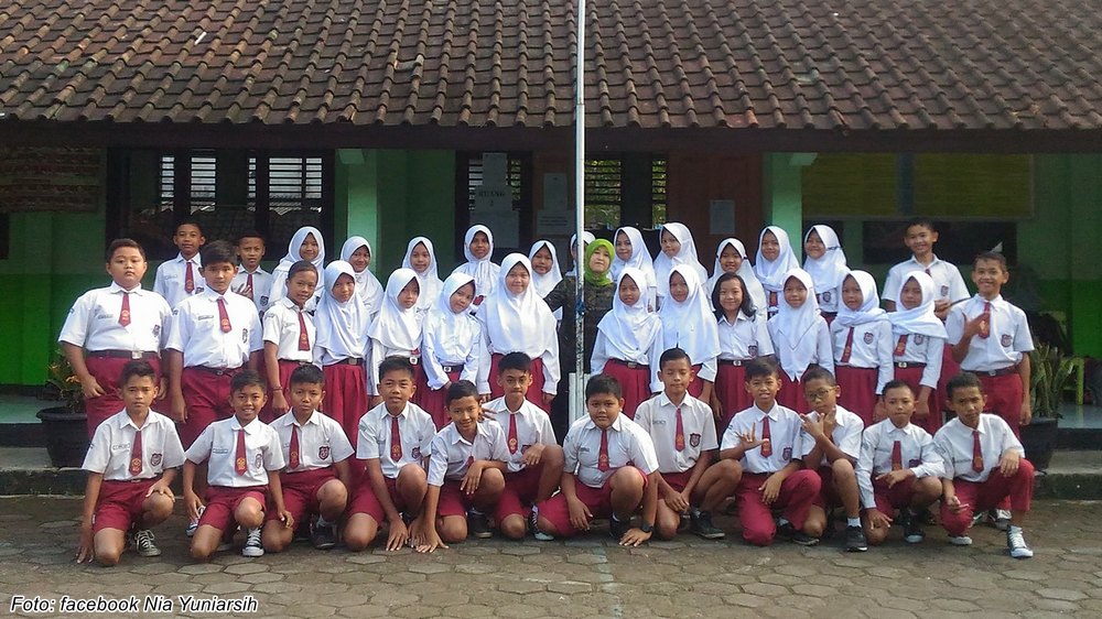 Sebagian siswa SD Negeri Pasanggrahan II Sumedang Selatan