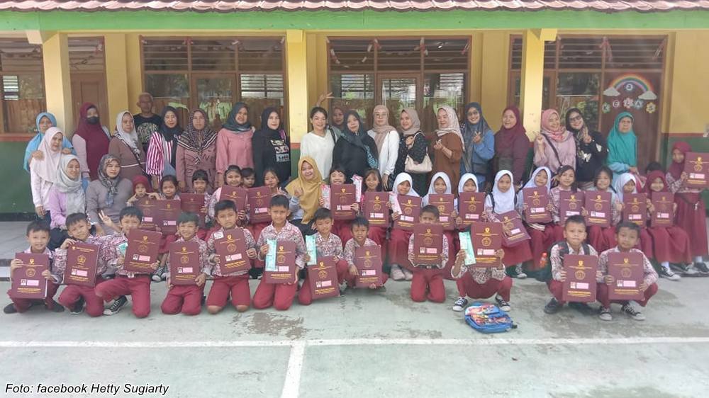 Sebagian siswa SD Negeri Manangga Sumedang Selatan
