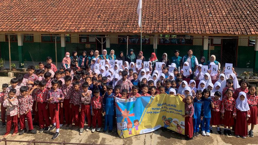 Sebagian siswa SD Negeri Cigobang Kecamatan Ganeas