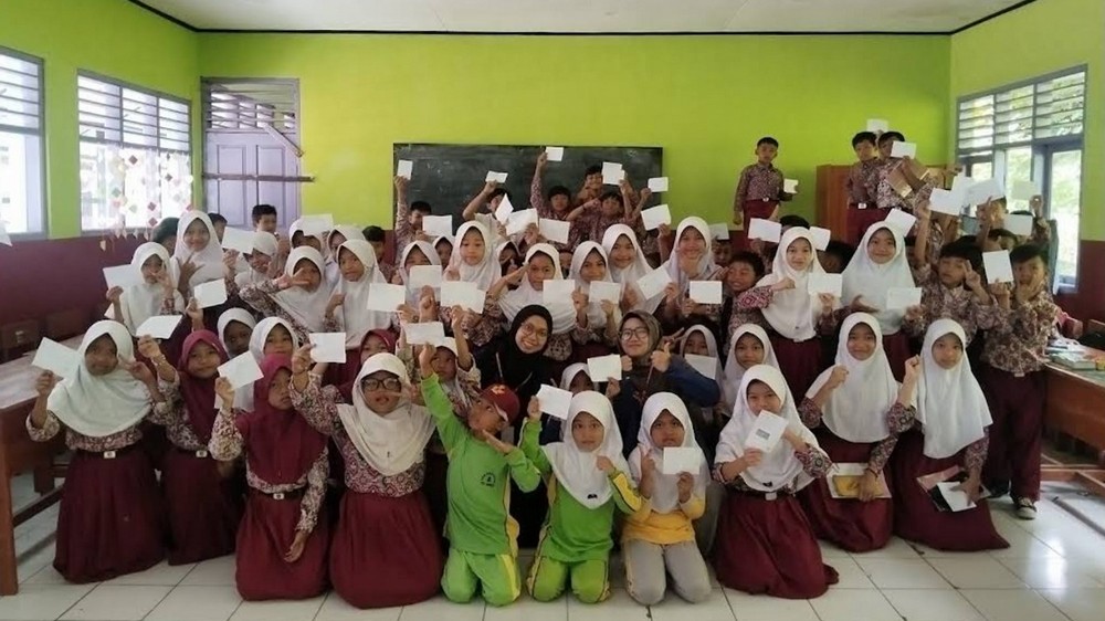 Sebagian siswa SD Negeri Cikondang II Kecamatan Ganeas