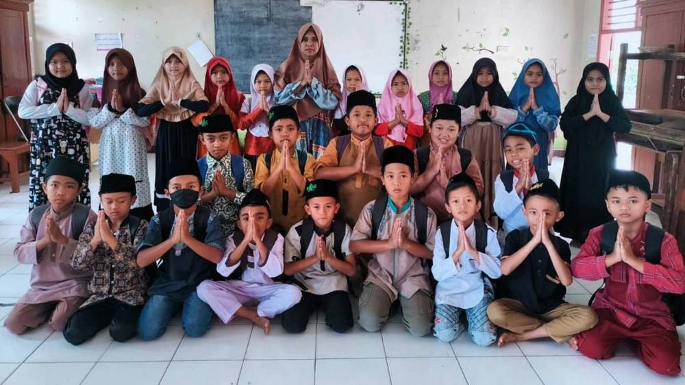 Sebagian siswa SD Negeri Cijambu II Kecamatan Tanjungsari