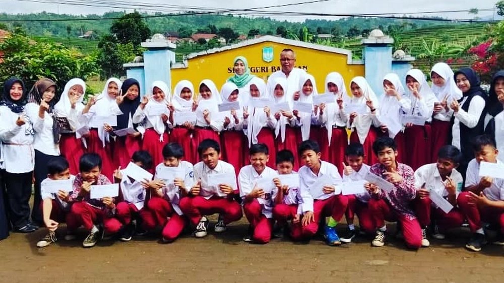 Sebagian siswa SD Negeri Babakan Kecamatan Rancakalong