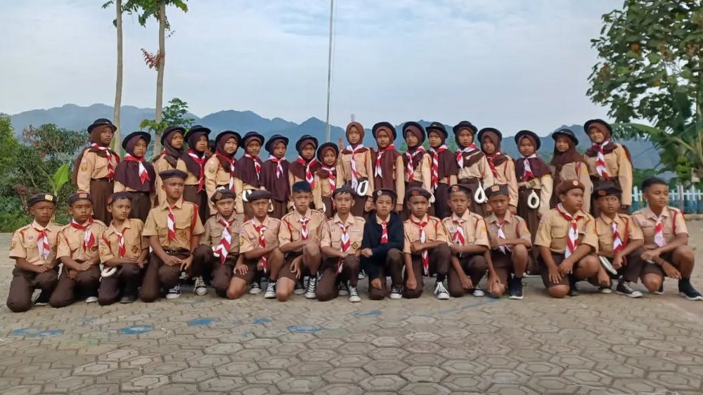 Sebagian siswa SD Negeri Tegalendah Kecamatan Rancakalong