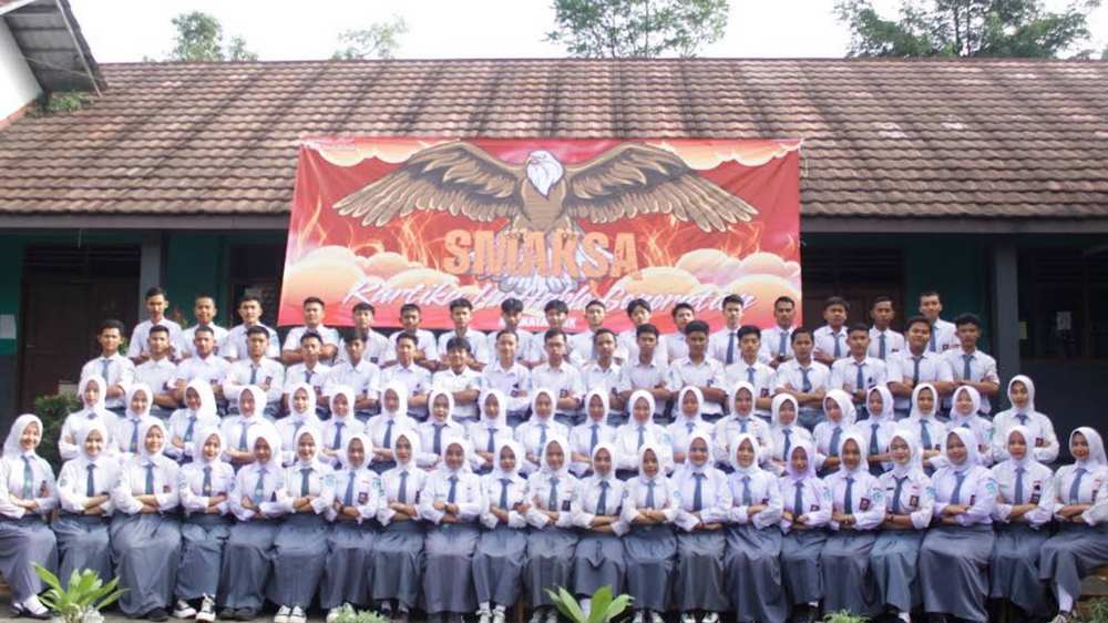 Sebagian siswa SMK Al Amah Cimanggung