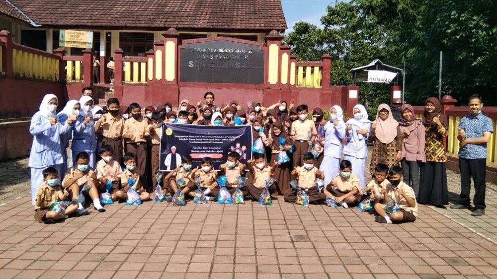 Sebagian siswa SD Negeri Gunasari Sumedang Selatan