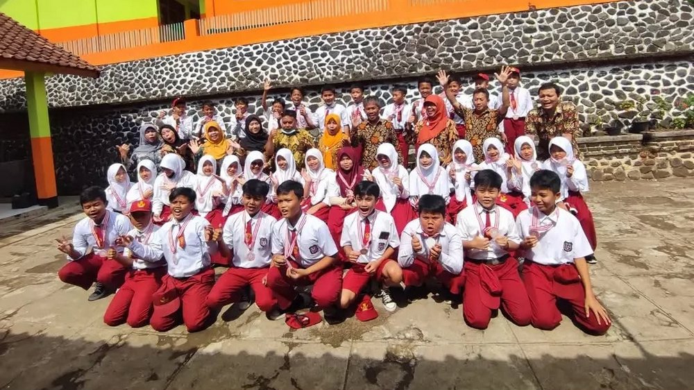 Sebagian siswa SD Negeri Margasuka I Sumedang Selatan