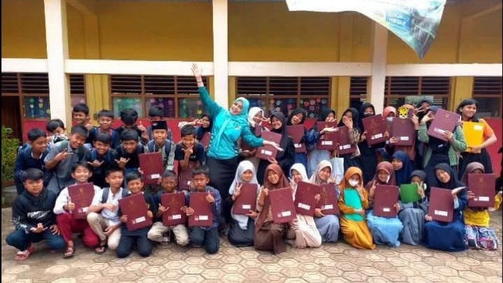 Sebagian siswa SD Negeri Pangsor Kecamatan Cimanggung