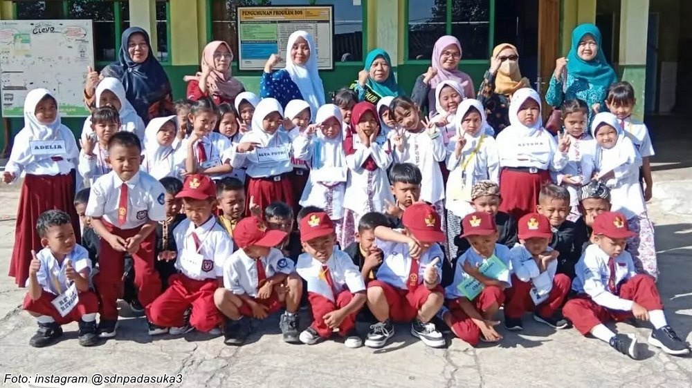 Sebagian siswa SD Negeri Padasuka III Sumedang Utara