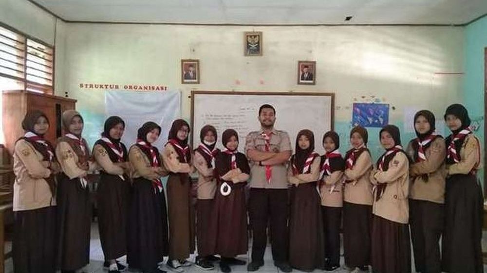 Sebagian siswa MTs As-Sarfah Cibugel