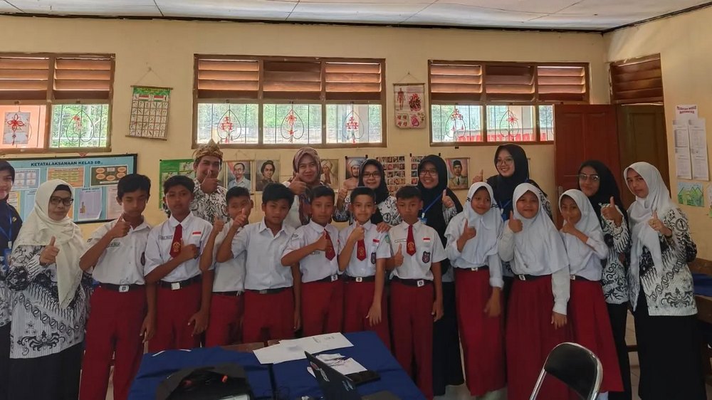 Sebagian siswa SD Negeri Bendungan II Sumedang Utara
