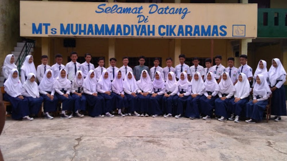 Sebagian siswa MTs Muhammadiyah Cikaramas