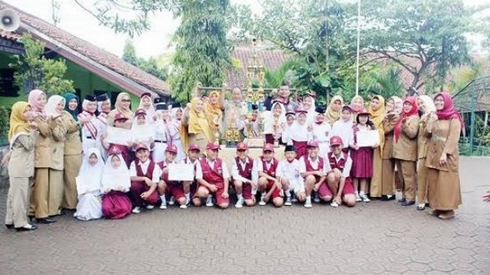 Sebagian siswa SD Negeri Cipanas Tanjungkerta