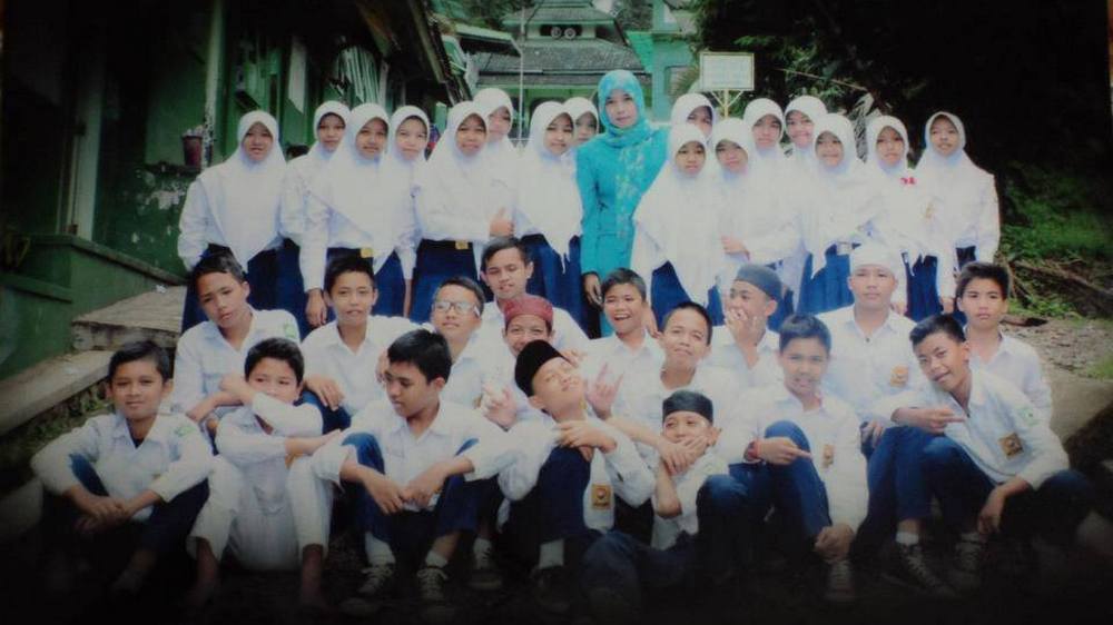 Sebagian siswa MTs Plus An-Nuur Sumedang